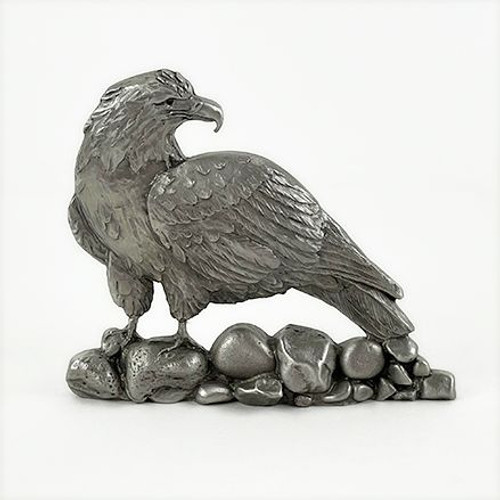 Pewter Shelf Accent - American Bald Eagle