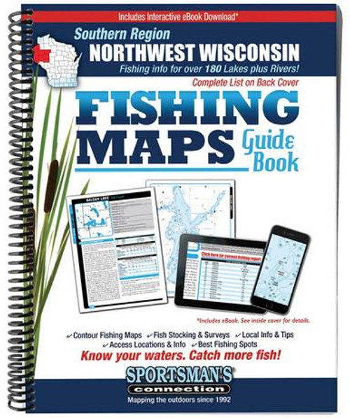 Northwest Wisconsin Southern Region Fishing Maps G