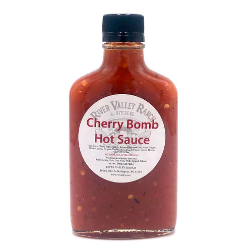 Cherry Bomb Hot Sauce by River Valley Ranch- 7 oz jar