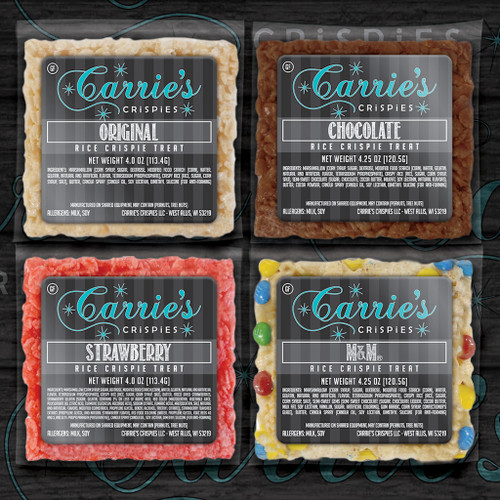 Carrie's Standard Crispies- Four Pack (Original, Chocolate, Strawberry, and M&M)