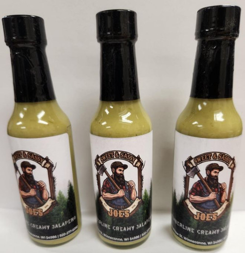 Sweet & Sassy 5 oz Joe's Timberland Creamy Jalapeno Hot Sauce 3-Pack