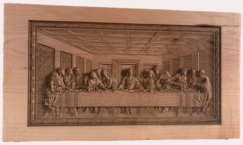 TB Wood Creations 18" Engraved Lord's Last Supper Wall Art TB Wood Creations 18" Engraved Lord's Last Supper Wall Art
