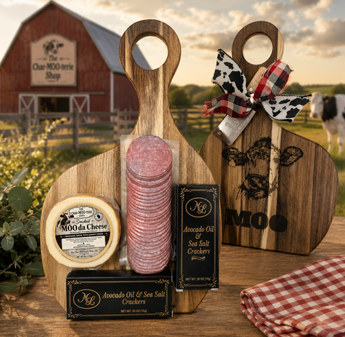 WisconsinMade MOO Cutting Board Gift