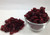 Dried cranberries in a dish