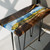 TB Wood Creations 12" x 24" Walnut River Table Side View TB Wood Creations 12" x 24" Walnut River Table Side View
