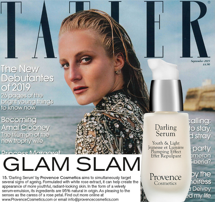 Darling Serum is a Glam Slam in Tatler Magazine