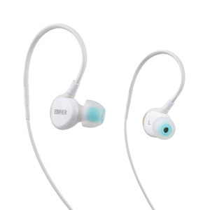 Edifier P281 Waterproof Computer Headset - Sports In-Ear Earphones IP57 Rated - White Edifier P281 Waterproof Computer Headset - Sports In-Ear Earphones IP57 Rated - White