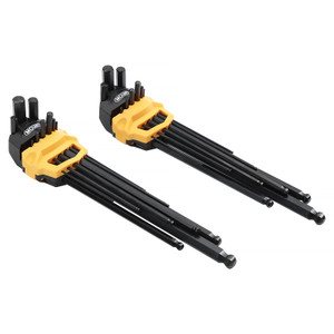 Mount 18PCS Extra Long Arm Ball End Hex Key Allen Wrench Set, Metric/SAE Mount 18PCS Extra Long Arm Ball End Hex Key Allen Wrench Set, Metric/SAE