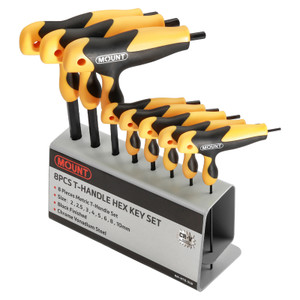Mount 8PCS T-Handle Hex Key Set with Stand, Metric Mount 8PCS T-Handle Hex Key Set with Stand, Metric