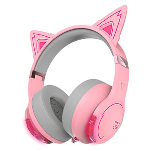 Edifier G5BT CAT Wireless Bluetooth Wired Cat Ear Gaming Headset with Mic (Pink) Edifier G5BT CAT Wireless Bluetooth Wired Cat Ear Gaming Headset with Mic (Pink)