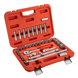 (GIFT ONLY) Jetech 1/2 Inch Drive Socket Set (8mm - 32mm), Metric, 37PCS (GIFT ONLY) Jetech 1/2 Inch Drive Socket Set (8mm - 32mm), Metric, 37PCS