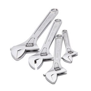 MAXPOWER 4pc Heavy duty adjustable wrench set MAXPOWER 4pc Heavy duty adjustable wrench set