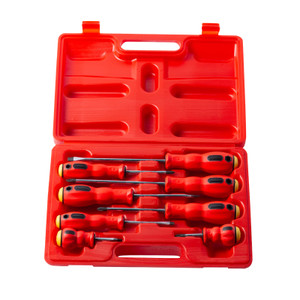 MAXPOWER 8pc Screwdriver Set, With Oil Resistant Handle MAXPOWER 8pc Screwdriver Set, With Oil Resistant Handle