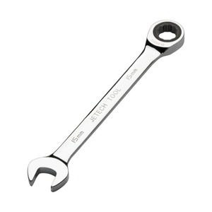 Jetech 15mm Ratcheting Combination Wrench, Metric Jetech 15mm Ratcheting Combination Wrench, Metric