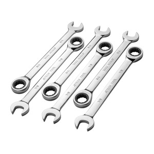 Jetech 7/8 Inch Ratcheting Combination Wrench, SAE, 6 Pack