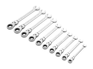 Jetech Flexible Ratcheting Combination Wrench Set (8mm - 19mm), Metric, 10PCS Jetech Flexible Ratcheting Combination Wrench Set (8mm - 19mm), Metric, 10PCS
