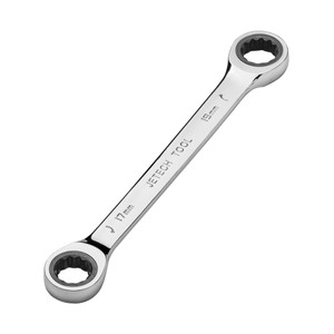 Jetech Double Box End Ratcheting Wrench (17mm x 19mm), Metric Jetech Double Box End Ratcheting Wrench (17mm x 19mm), Metric