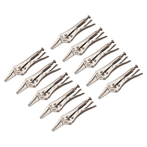 Jetech Straight Long Nose Locking Pliers, 6 Inch (150mm), 10 Pack Jetech Straight Long Nose Locking Pliers, 6 Inch (150mm), 10 Pack