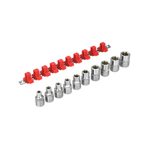 Jetech 1/2 Inch Drive Female E Torx Star Socket Set (E8-E24), 10PCS Jetech 1/2 Inch Drive Female E Torx Star Socket Set (E8-E24), 10PCS