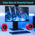 Edifier G2000 32W PC Gaming Computer Speakers for Laptop Mac Desktop Computer Woofer Speakers Bluetooth USB 3.5mm AUX Inputs RGB Lights Multimedia Speakers Red