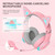 Edifier G5BT CAT Wireless Bluetooth Wired Cat Ear Gaming Headset with Mic (Pink)