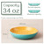 DOWAN Vibrant Pasta Bowls, 8.5'' Large Salad Bowls, 34 Oz Porcelain Pasta Serving Bowl Set of 4