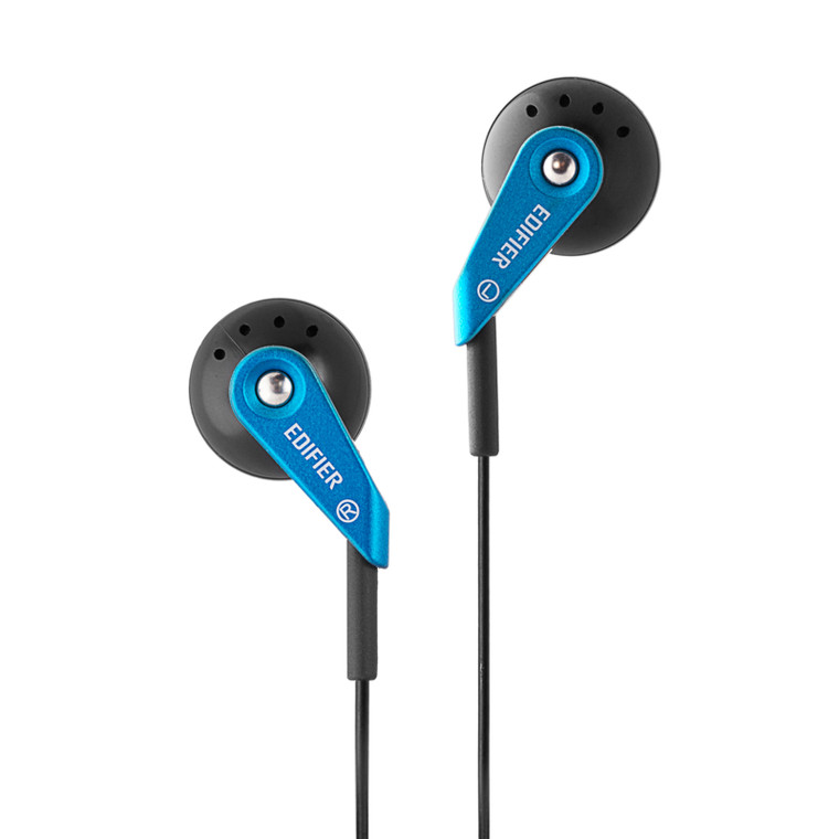 Edifier H185 Headphones Hi-Fi Classic Earbud Style Earphones - Blue