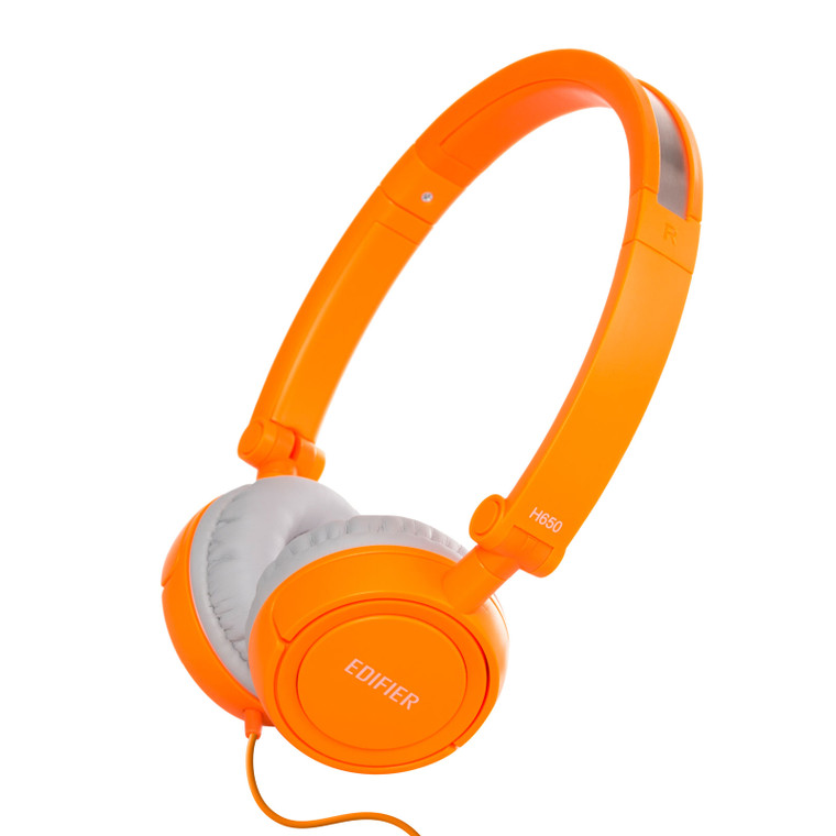 Edifier H650 On-Ear Headphones - Foldable and Lightweight Headphone - Orange
