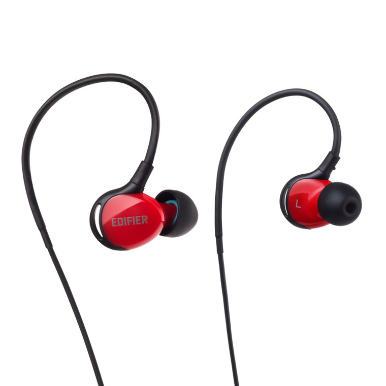 Edifier P281 Waterproof Computer Headset - Sports In-Ear Earphones IP57 Rated - Red