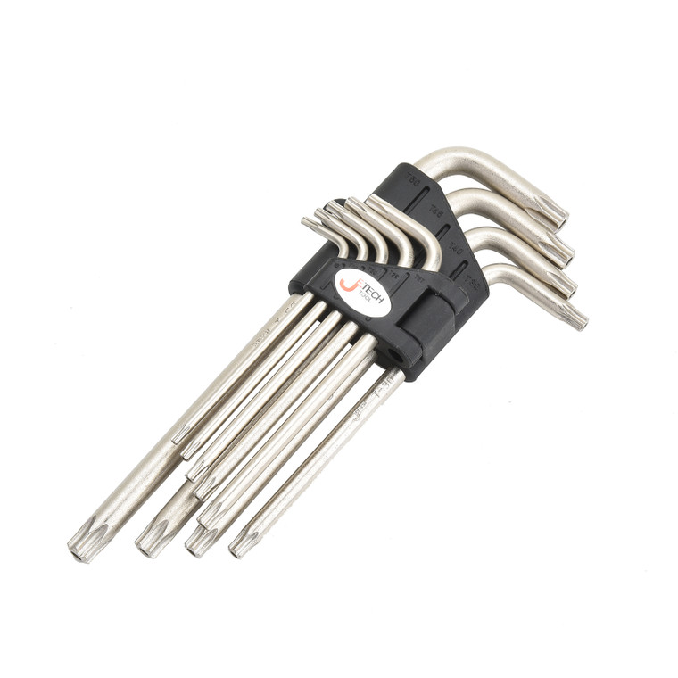Jetech Tamper-Resistant Security Star Torx Key Wrench Set (TT10-TT50), 9PCS