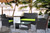 4-piece outdoor garden terrace conversation suit Pool lawn chair with glass furniture 