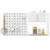 Pegboard Combination Kit Combination Wall Organizer with Magnets and Hooks