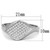 3W726 - Rhodium Brass Ring with AAA Grade CZ  in Clear