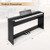 88-Key Hammer Action Weighted Keyboard with Furniture Stand-Black - Color: Black