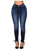 Women Jeans Skinny Curvy Slim Fit Stretch Denim Ripped Straps Cross Pants