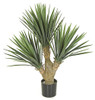 28" Plastic Baby Yucca Bush - Limited UV Resistance