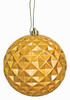 JR-190059 - 8" Orange Gold Ball Ornament