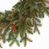 Close Up of Painted Gold Tipped Pine Garland