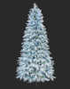 C-240075 - 9' Flocked Glacier Tree