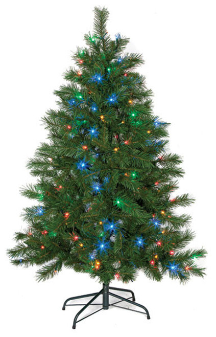 5' Noble Fir with Multi-Color LED Lights