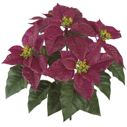 A-84900
18" Polyblend Outdoor Poinsettia Bush
Burgundy/Red
