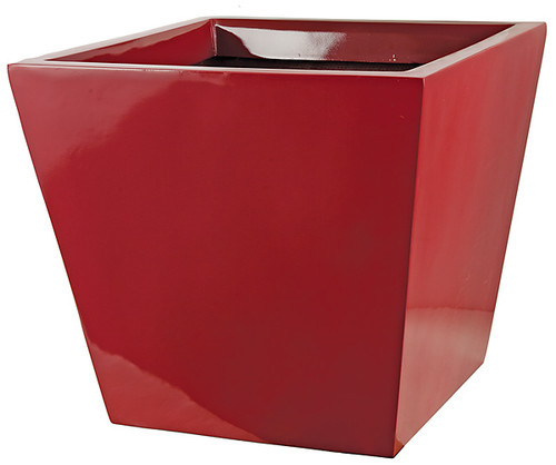 D-130483
16" Fiberglass Square Planter
Gloss Red