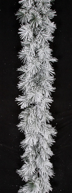 Flocked Long Needle Pine Garland