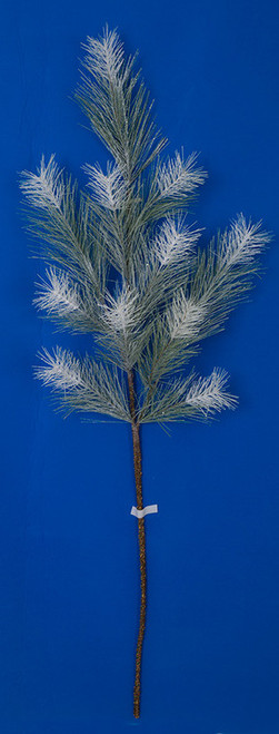 48" Frosted/Glittered Long Needle Pine Spray