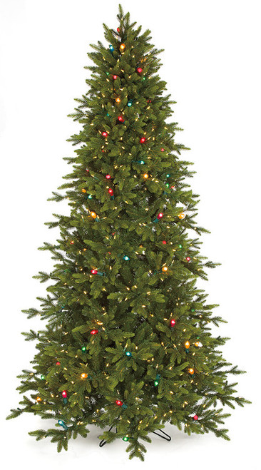 9' PE/PVC Pippa Pine Tree 
with Multi-Colored Lights