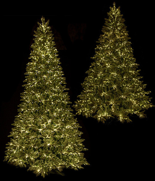 9' and 12' Flocked Sheldon Tree