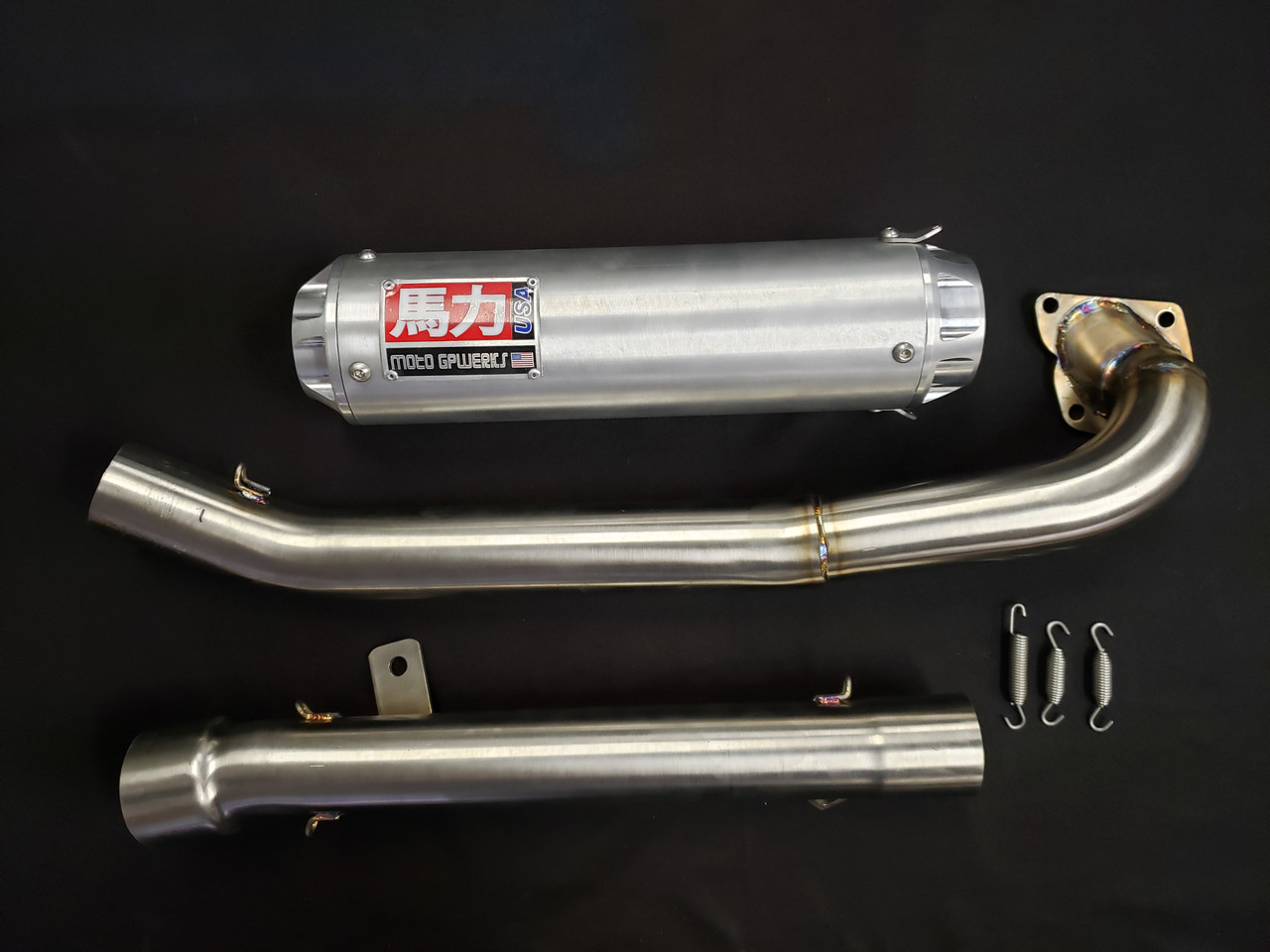 Kawasaki GPZ 750 Turbo single stainless exhaust pipe