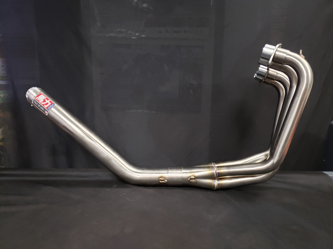 Exhaust System - 4-1 - Megaphone Muffler - Stainless - CB750F