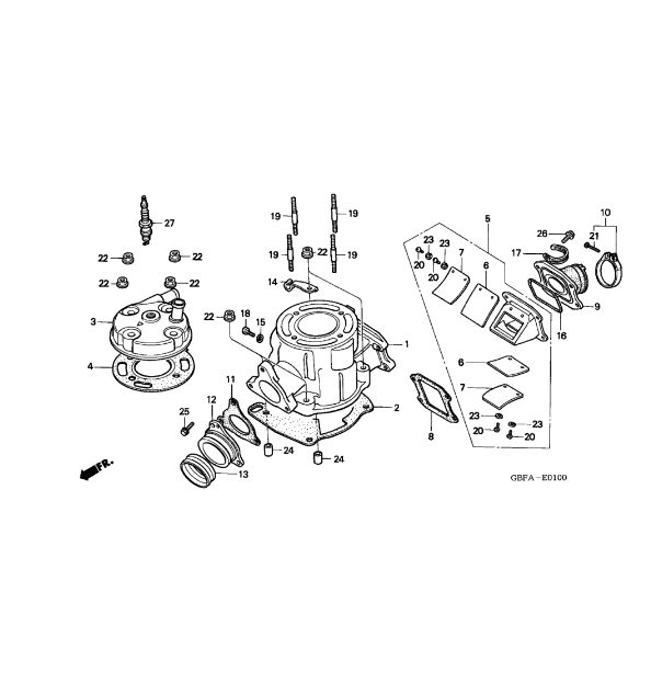 HONDA CR80 CR85 84-07 HONDA WATER PUMP COVER GASKET CR 80 85 - Foto 3