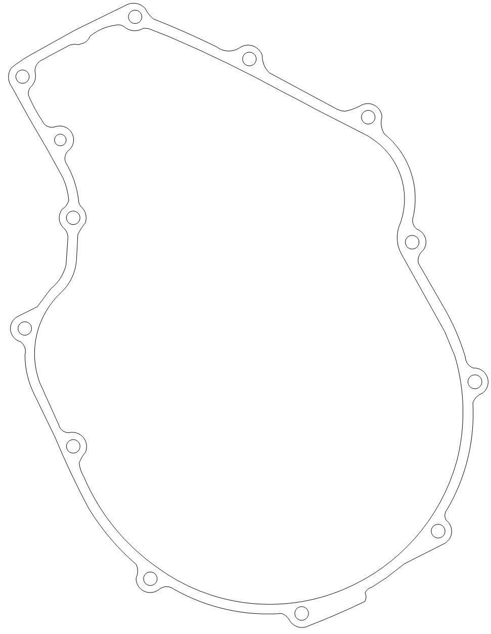 1992-2002 Kawasaki ZZR ZX11 ZRX1200R 11009-1860 Clutch Cover Gasket